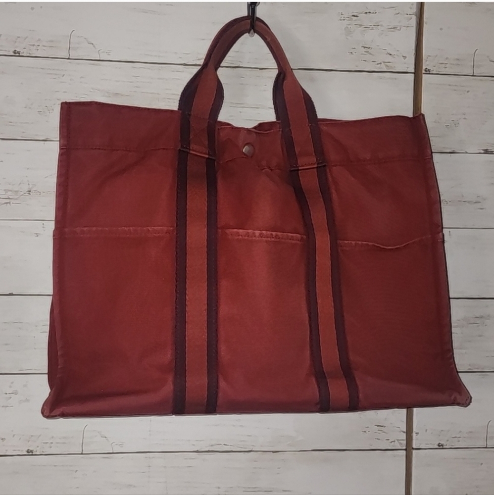 FLASH YARD SALE Hermes Shopper Tote Red